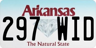 AR license plate 297WID