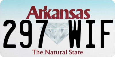 AR license plate 297WIF