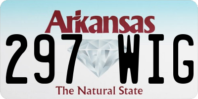 AR license plate 297WIG