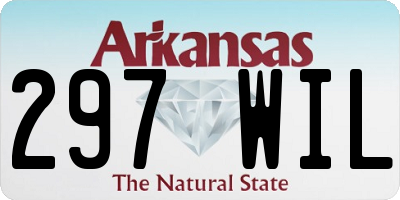 AR license plate 297WIL