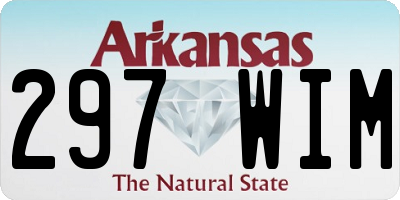 AR license plate 297WIM