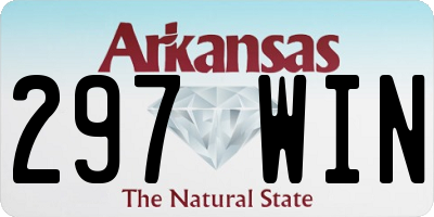 AR license plate 297WIN