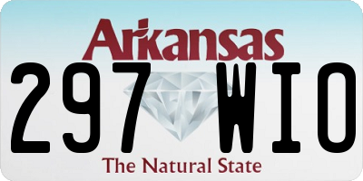 AR license plate 297WIO