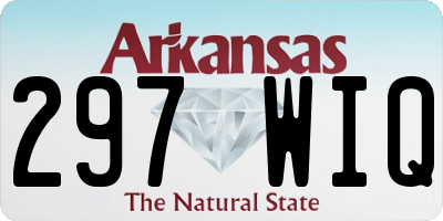 AR license plate 297WIQ