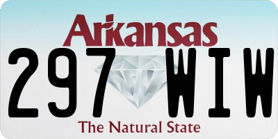 AR license plate 297WIW