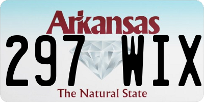 AR license plate 297WIX