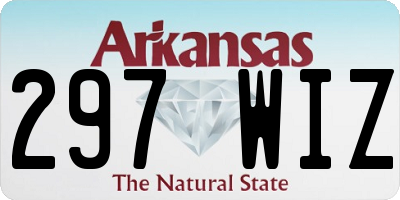 AR license plate 297WIZ