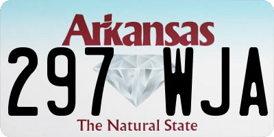 AR license plate 297WJA