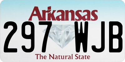 AR license plate 297WJB