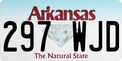 AR license plate 297WJD