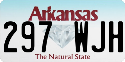 AR license plate 297WJH