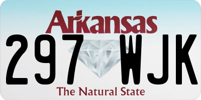 AR license plate 297WJK