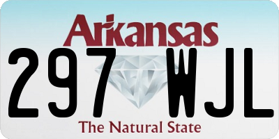 AR license plate 297WJL