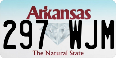 AR license plate 297WJM
