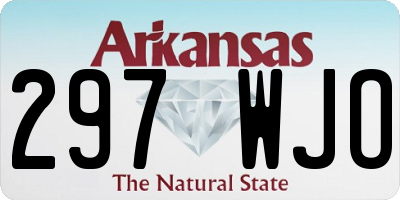 AR license plate 297WJO