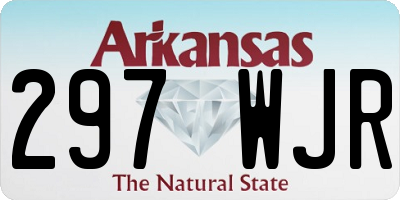 AR license plate 297WJR
