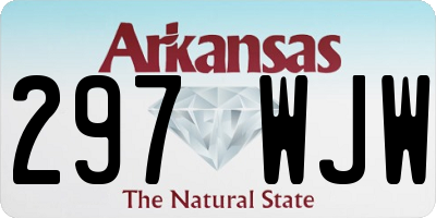 AR license plate 297WJW