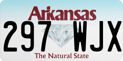 AR license plate 297WJX