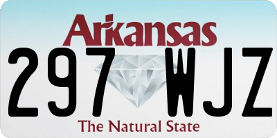 AR license plate 297WJZ
