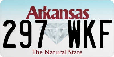 AR license plate 297WKF