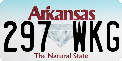 AR license plate 297WKG