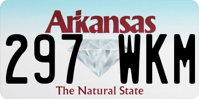 AR license plate 297WKM