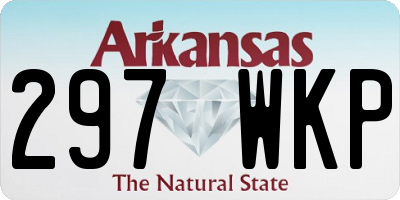AR license plate 297WKP