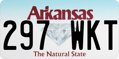 AR license plate 297WKT