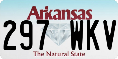AR license plate 297WKV