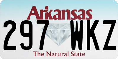 AR license plate 297WKZ