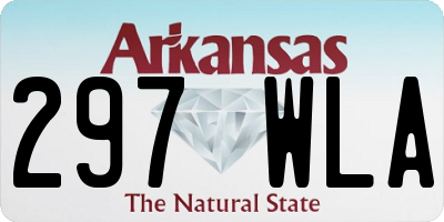 AR license plate 297WLA