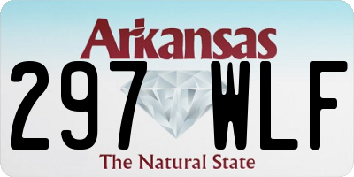 AR license plate 297WLF