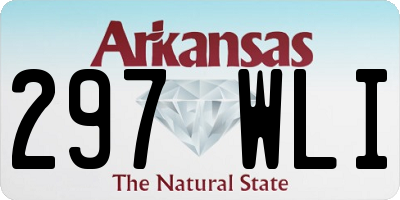 AR license plate 297WLI