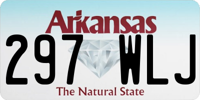 AR license plate 297WLJ