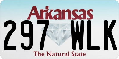 AR license plate 297WLK