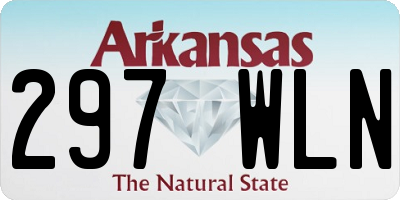 AR license plate 297WLN