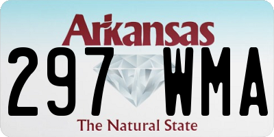 AR license plate 297WMA