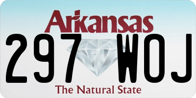 AR license plate 297WOJ