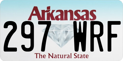 AR license plate 297WRF