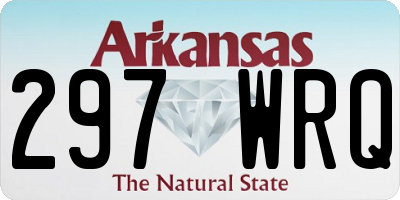 AR license plate 297WRQ