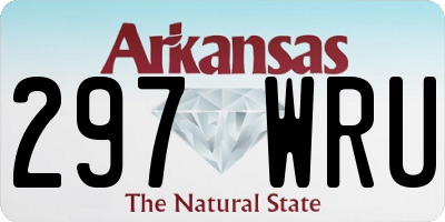 AR license plate 297WRU
