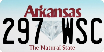 AR license plate 297WSC