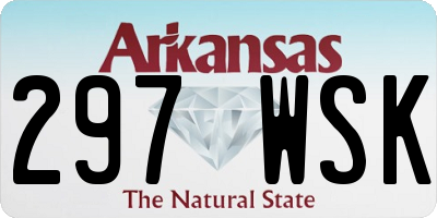 AR license plate 297WSK