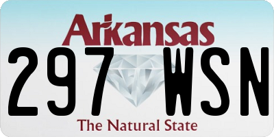 AR license plate 297WSN
