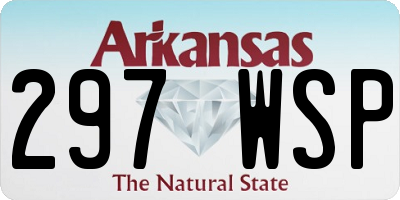 AR license plate 297WSP