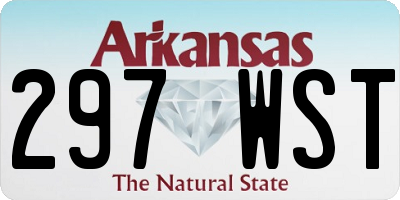 AR license plate 297WST