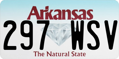 AR license plate 297WSV