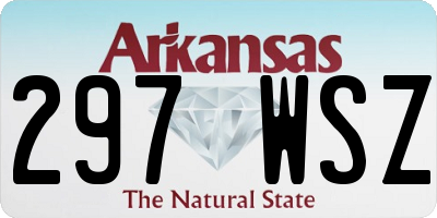 AR license plate 297WSZ