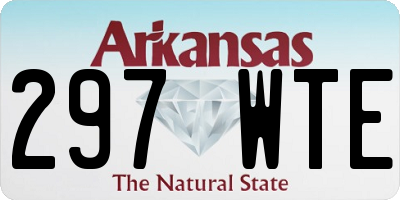 AR license plate 297WTE