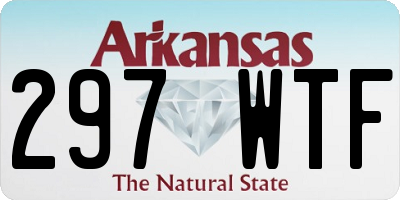 AR license plate 297WTF